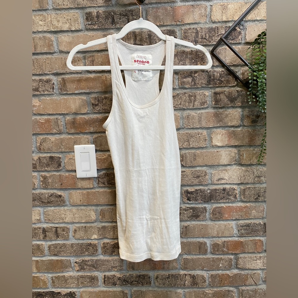 Ribbed layering tank top